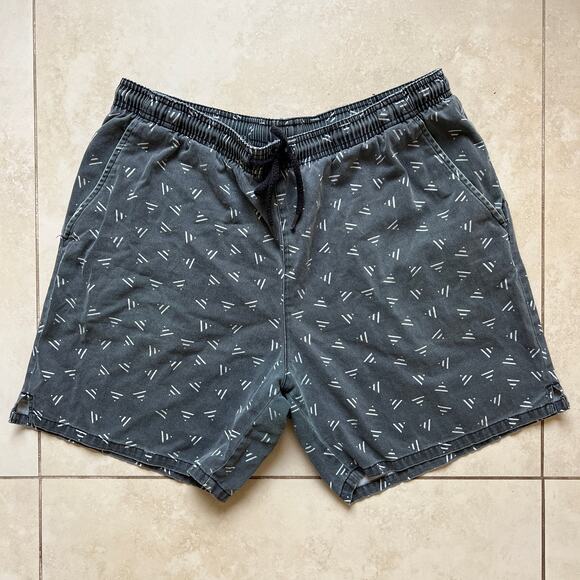 Topman Drawstring Triangle Print Shorts Size L - Picture 1 of 5